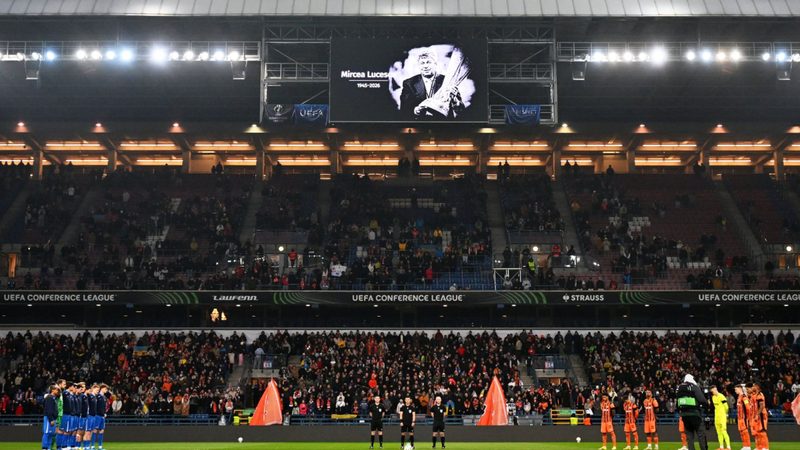 Emotivo homenaje del Shakhtar a Lucescu en su última batalla en la Conference League