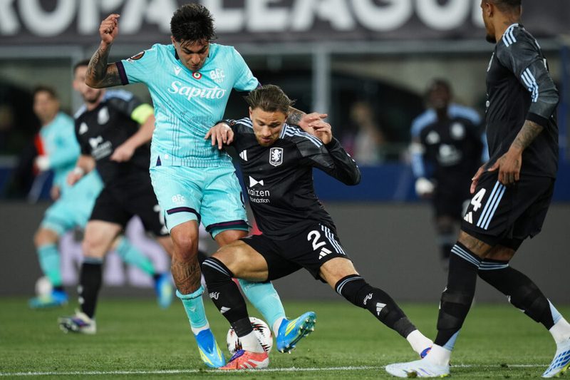 Sconfitta amara per il Bologna, l'Aston Villa vince 3-1 nell'andata dei quarti di Europa League