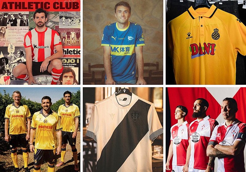 Las camisetas retro de la jornada en La Liga rinden homenaje a la historia de los clubes