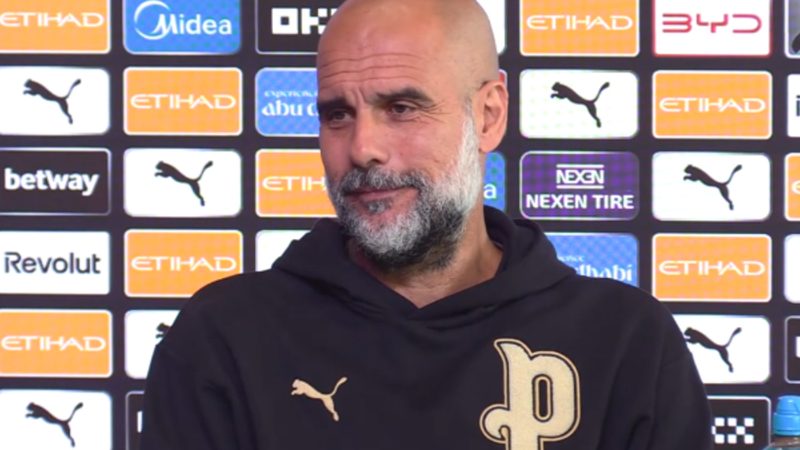 Guardiola se muestra divertido pero preocupado por el futuro de Bernardo Silva