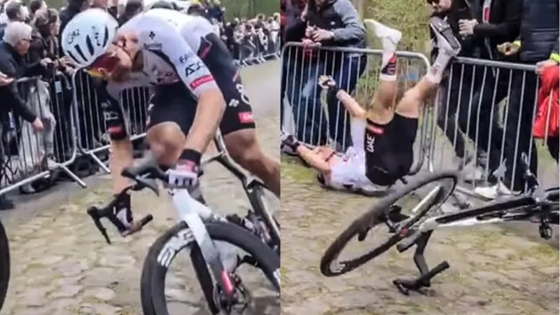Florian Vermeersch sufre una caída impactante en el temido Trouée d'Arenberg