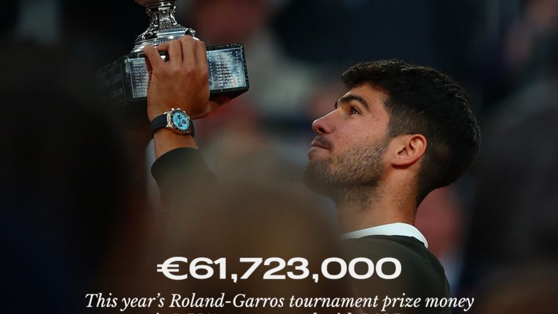 Roland Garros eleva premios a casi 62 millones y homenajea a leyendas del tenis