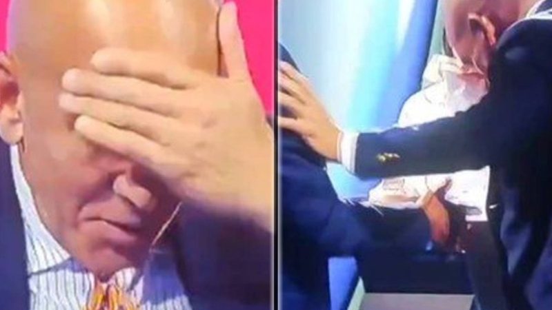 Paolo Di Canio se golpea la cabeza en directo y sorprende a la presentadora