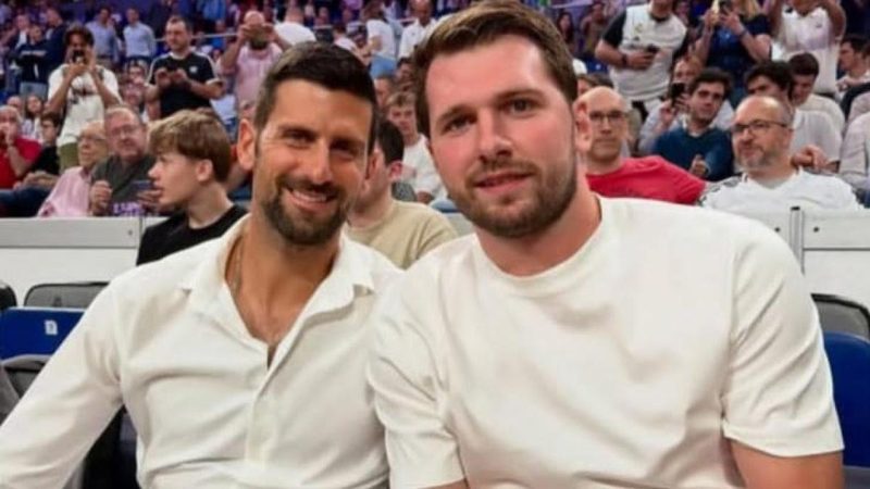 Djokovic rinuncia a Madrid ma si gode il basket con Doncic nella serata di Eurolega