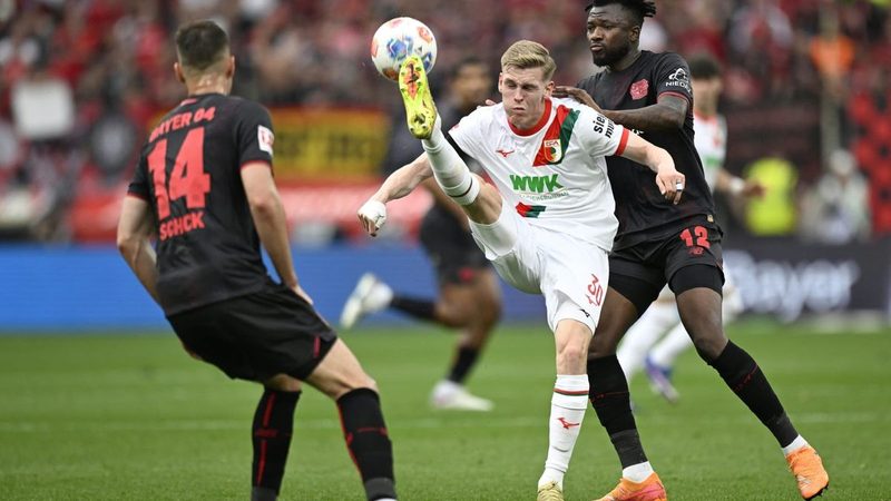 Leverkusen verpasst wichtigen Sieg gegen Augsburg und bleibt im Champions-League-Rennen zurück