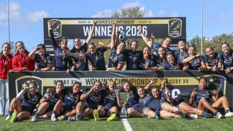 España brilla en el Europeo femenino de rugby XV y logra bronce en Hong Kong