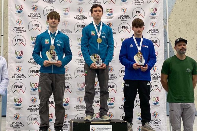 Due ori per l'Italia nel Boulder giovanile in Portogallo grazie a Bagnoli e Franzoni