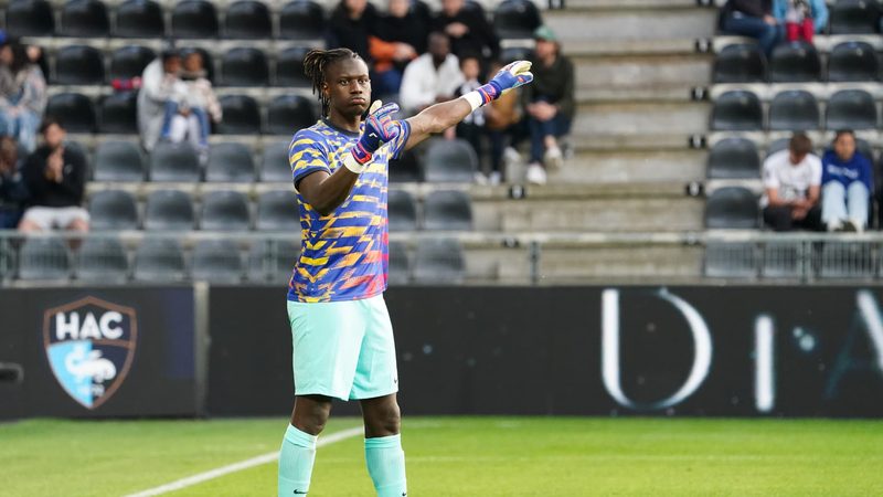 Le Havre : Mory Diaw, un gardien au look inattendu lors du match contre Angers