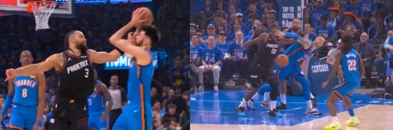 Oklahoma City Thunder domina Phoenix Suns em playoff marcado por faltas flagrantes