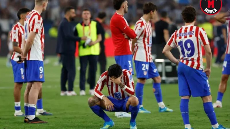 El silencio abrumador del Atlético tras la dolorosa final de Copa