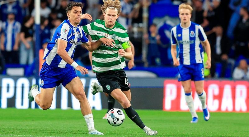Sporting denuncia entrada de Gabri Veiga sobre Hjulmand após empate com FC Porto