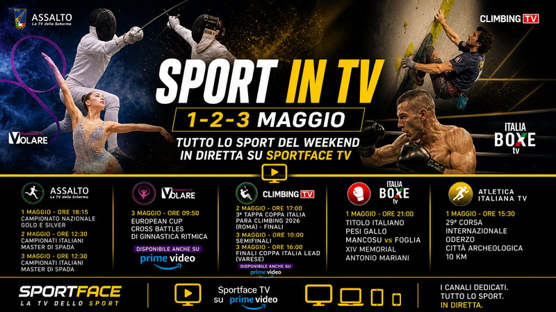Un weekend di sport: dalle gare di scherma all'atletica su Sportface TV