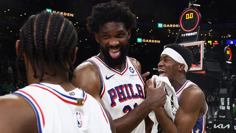 Philadelphia 76ers feiern historischen Sieg gegen Celtics – Embiid sorgt für Sorgenfalten
