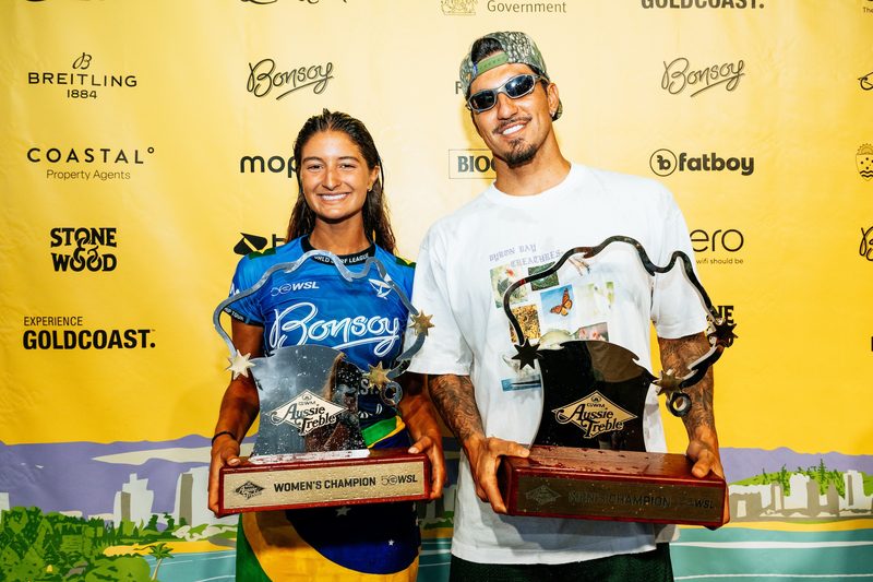 Brasil faz história na WSL com Luana Silva e Gabriel Medina no topo do ranking