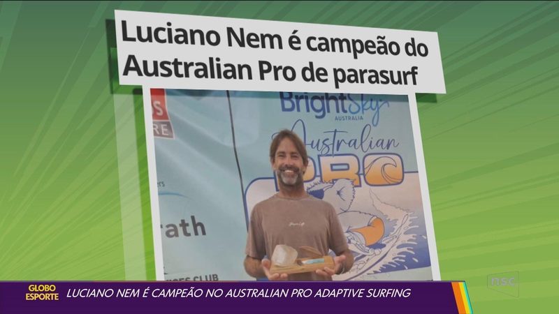 Luciano Nem conquista segunda etapa do Circuito Mundial de Parasurf no Havaí