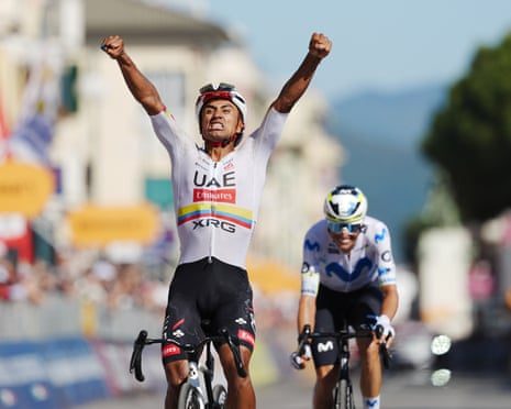 Narváez Claims Third Stage Win at Giro d'Italia, Eulálio Retains Pink Jersey