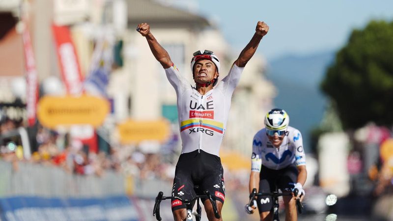 Jhonatan Narvaez feiert dritten Etappensieg beim Giro d'Italia 2026