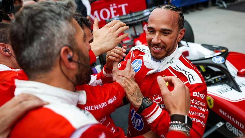 Lewis Hamilton brilla en Montreal y celebra su regreso al podio con Ferrari