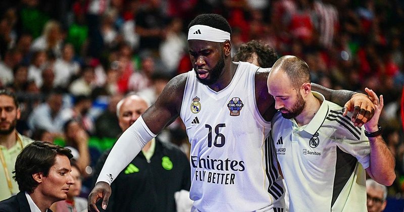 La grave lesión de Garuba deja al Madrid sin pívots en la Final Four