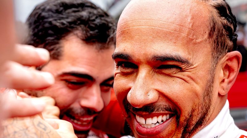 Lewis Hamilton Celebrates Impressive Podium Finish at Canadian Grand Prix with Ferrari