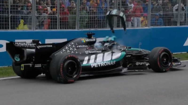 Mercedes explica el fallo catastrófico que afectó a George Russell en Canadá