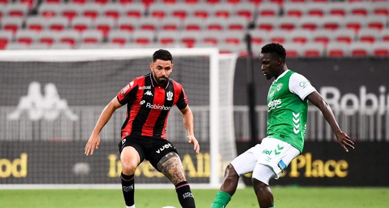 L'OGC Nice corrige l'AS Saint-Étienne et assure son maintien en Ligue 1
