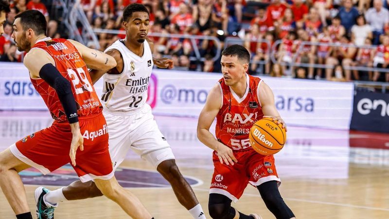 Baxi Manresa sorprende al Real Madrid y se lleva el partido con un 94-87