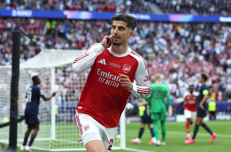 Kai Havertz trascina l'Arsenal: decisivo nella finale di Champions League