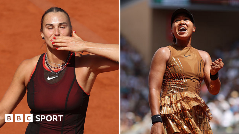 Aryna Sabalenka Dominates to Set Up Thrilling Clash with Naomi Osaka at French Open