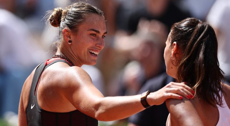 Sabalenka conquista mais uma vitória e avança nos oitavos de final de Roland Garros