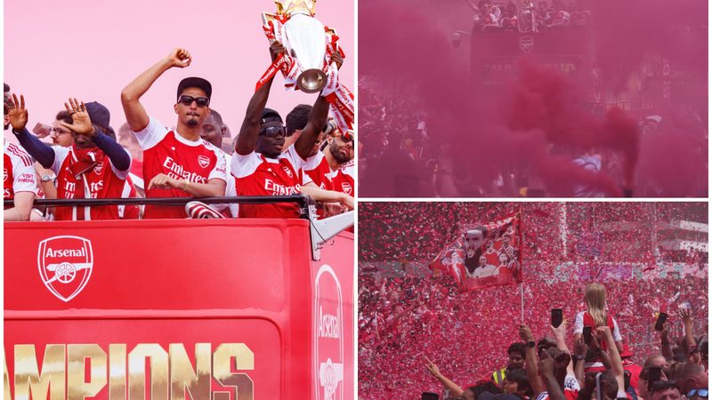 El Arsenal celebra a lo grande su primera Premier League tras la derrota en la Champions
