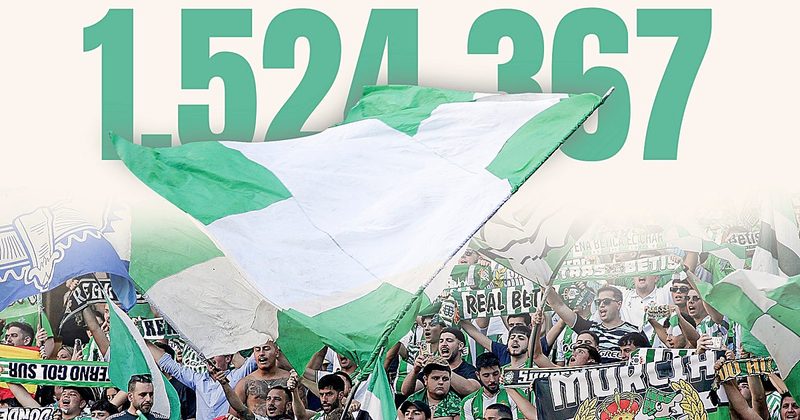 El Betis supera el millón y medio de espectadores en una temporada histórica
