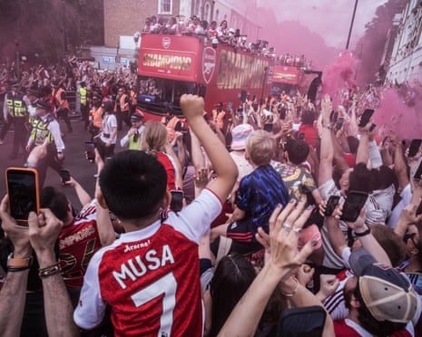 The Emotions of Football: Arsenal Fans Celebrate Joy and Community