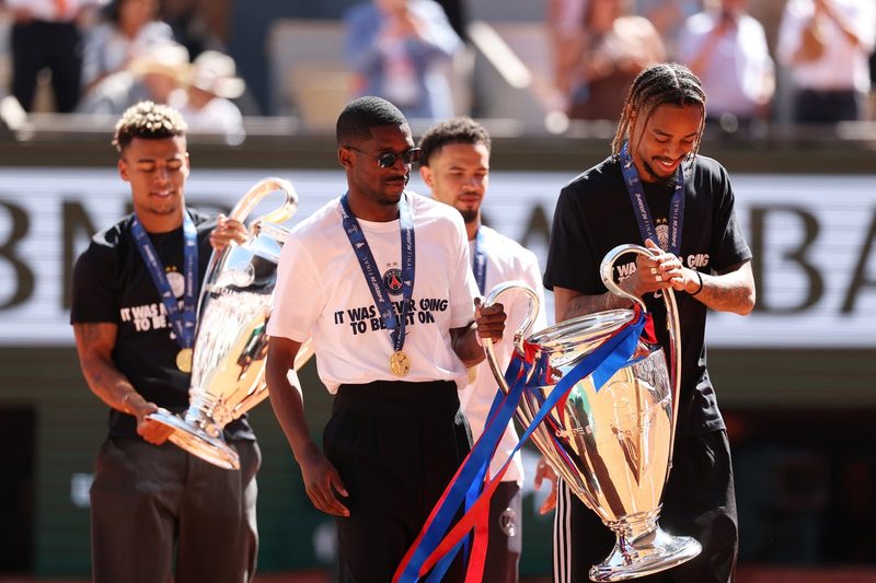 PSG Celebrates Back-to-Back Champions League Titles at French Open