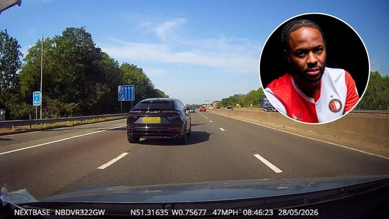 Accidente de Sterling: Capturan video de su Lamborghini antes del siniestro en la M3