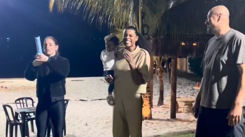 Fernanda Garay revela sexo do bebê em festa emocionante de despedida de Camila Brait