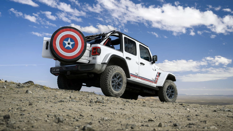 La Jeep Wrangler America250 Edition celebra l'indipendenza con Captain America
