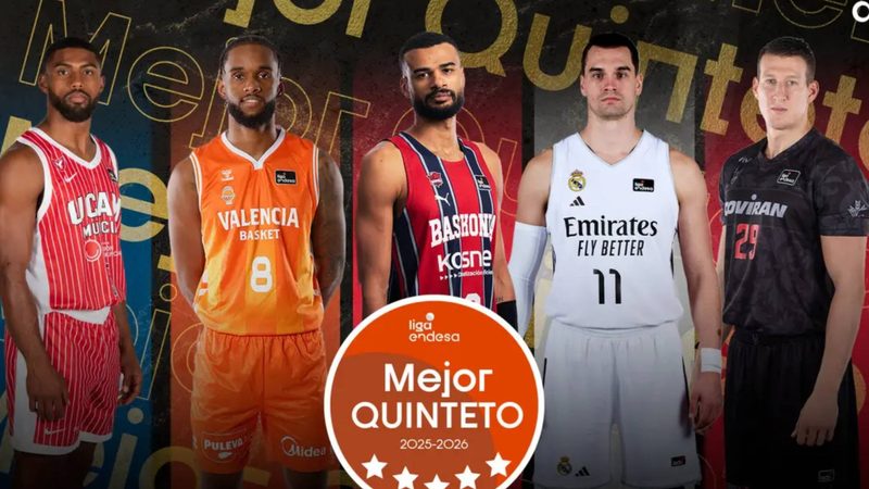 Los elegidos del Mejor Quinteto de la Liga Endesa 2025-26 destacan por su talento