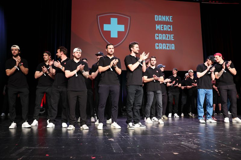 Hockey-Nati feiert trotz Silbermedaille im Zürcher Volkshaus