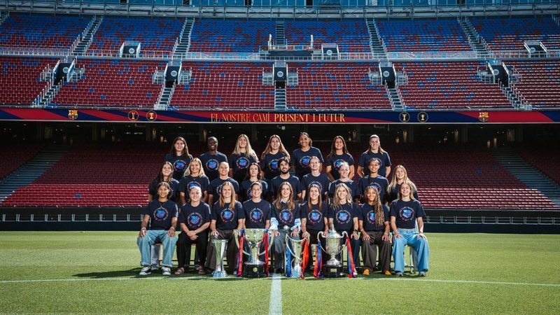 El Barça celebra una temporada histórica con cuatro títulos y una imagen para la eternidad