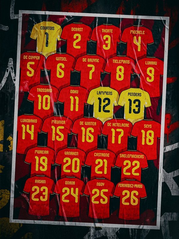 Bélgica define numeração para a Copa do Mundo: De Bruyne é o 7, Trossard assume a 10