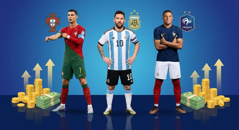 Cristiano Ronaldo e Messi lideram lista dos mais bem pagos na Copa do Mundo 2026