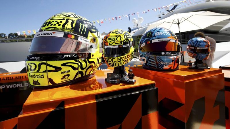 LEGO feiert McLarens 1.000. Grand-Prix-Teilnahme mit neuen Helm-Sets