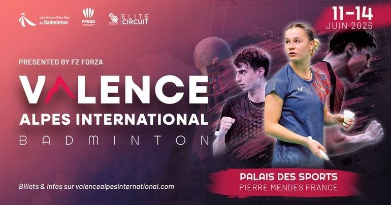 Valence : un weekend sportif riche avec le Tournoi de badminton "Valence Alpes International"