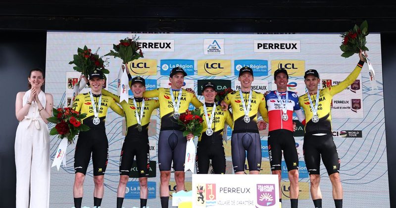 Le Visma-Lease s'impose lors du contre-la-montre par équipes du Tour Auvergne