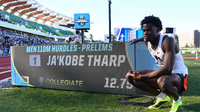 Ja'Kobe Tharp establece un récord mundial sorprendente en 110 vallas