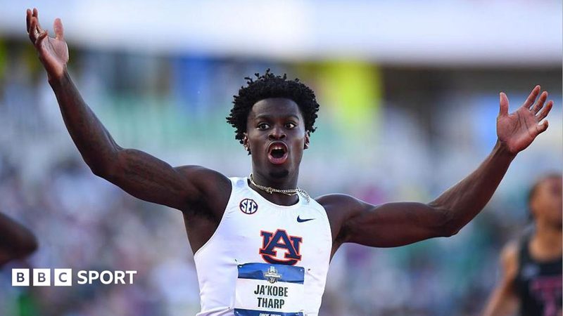 Ja'Kobe Tharp Shatters 110m Hurdles World Record at NCAA Championships