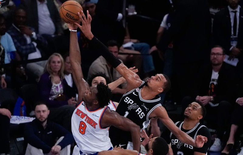 Les Spurs en quête de rédemption face aux Knicks : le 5e match décisif à suivre en direct