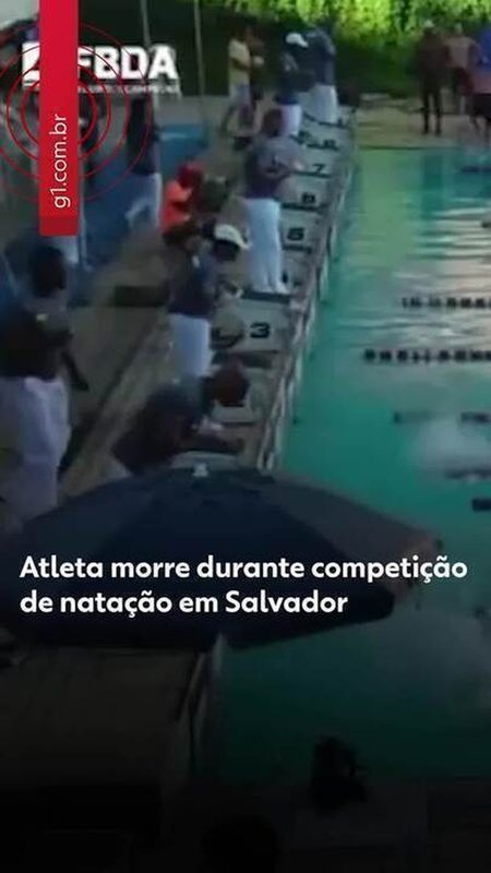 Tragédia no Campeonato Baiano de Natação: atleta morre após mal súbito