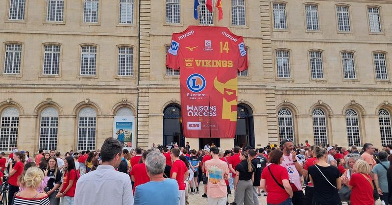 Les Vikings du Caen HB célèbrent leur montée en Starligue avec ferveur